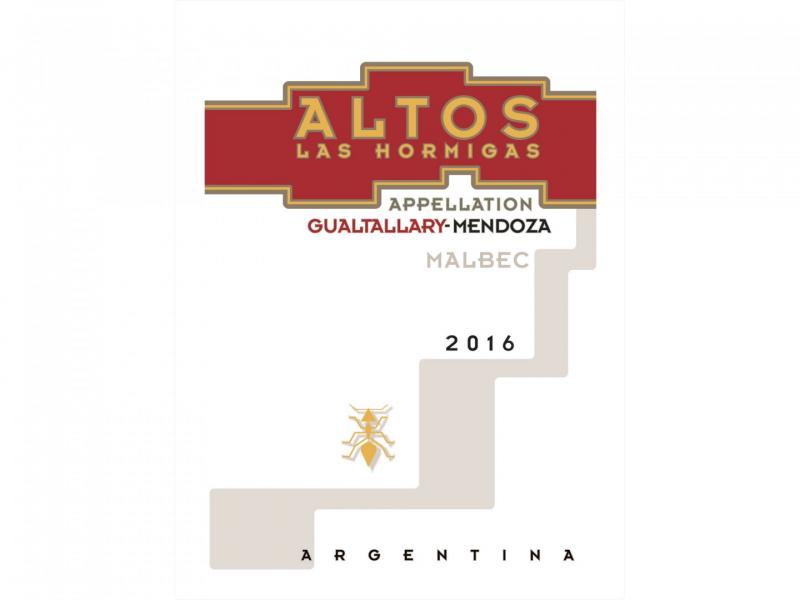 Wine Altos Las Hormigas, Malbec Appellation Gualtallary, 2016