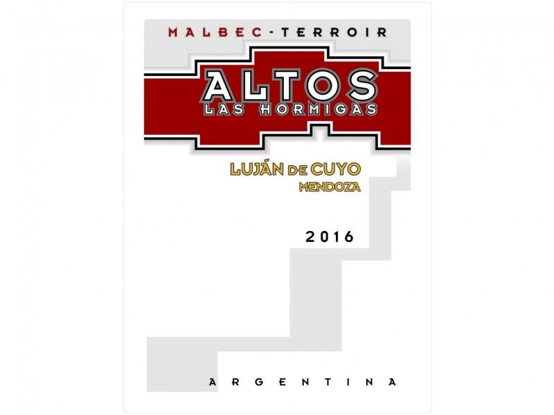 Wine Altos Las Hormigas, Malbec Terroir Luján De Cuyo, 2016