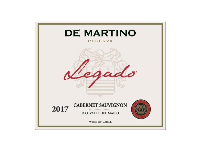Wine De Martino, Legado Cabernet Sauvignon Reserva, 2016