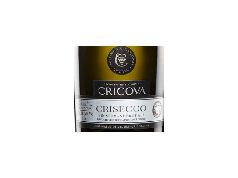 Sparkling Wine Cricova, Crisecco Brut Alb Methode Charmat