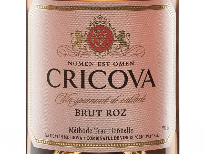 Sparkling Wine Cricova, Brut Rosé Méthode Traditionnelle