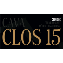Sparkling wine, Pinord, Cava Clos 15, Premium cuvée, Demi Sec