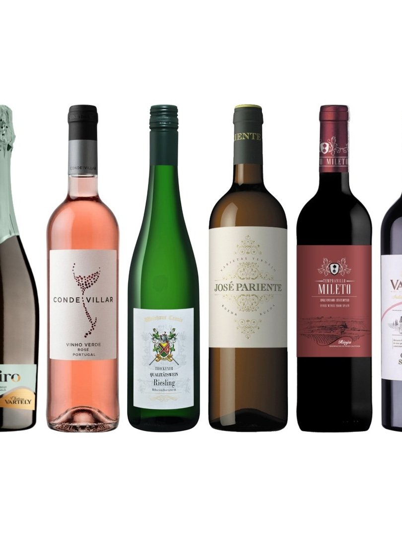 Wine set: First Case — six bottles from light to bold