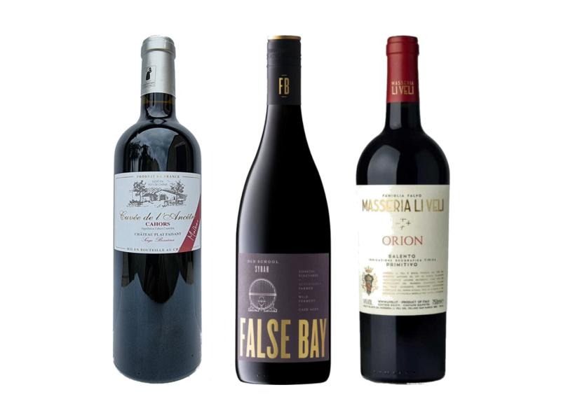 Wine set: Grill set — Malbec, Syrah, Primitivo