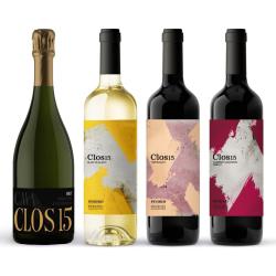 Wine set: Kosher Shabbat Table — cava, white, two reds