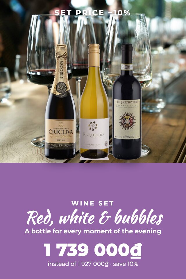Red, white & bubbles